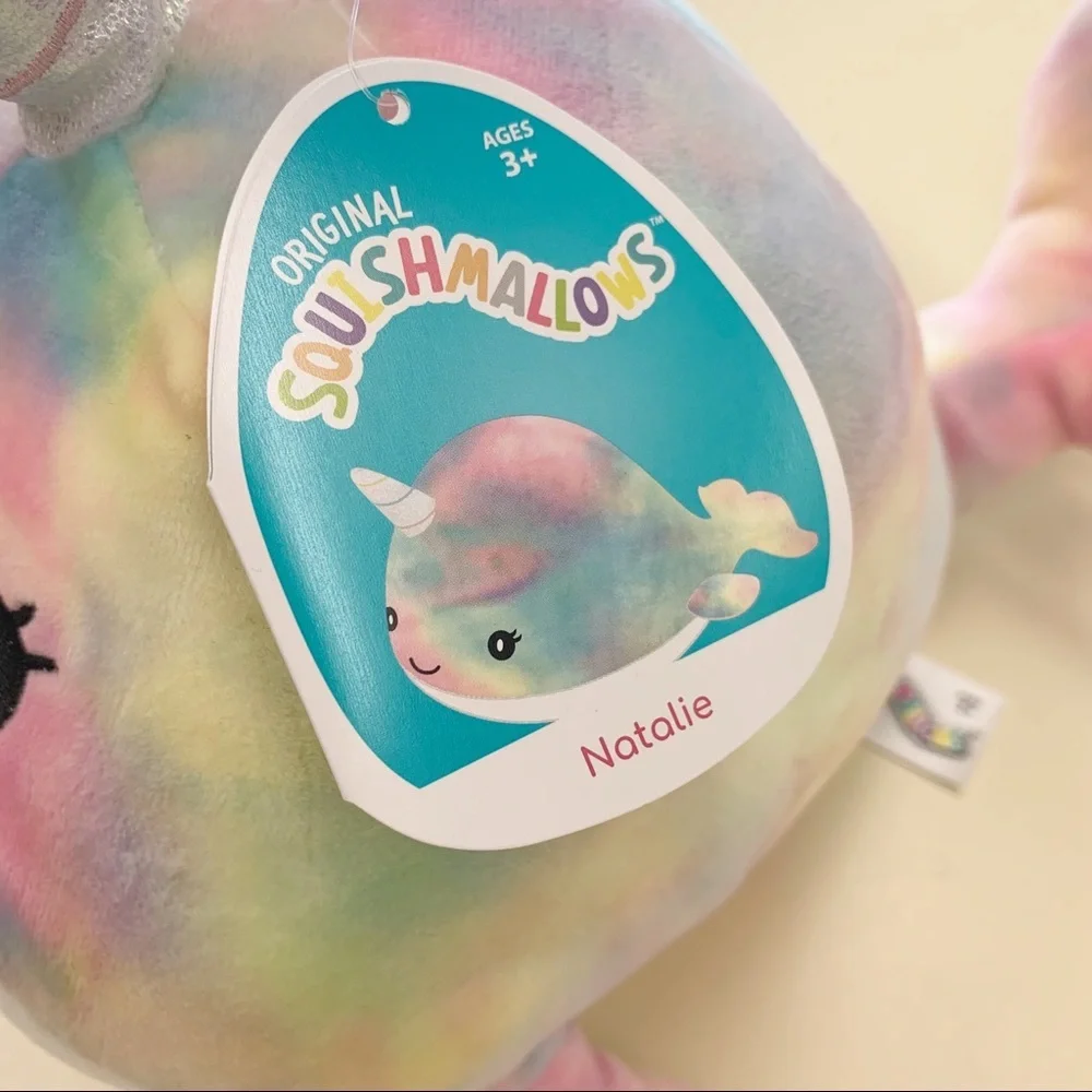 Squishmallows Natalie Narwhal KellyToy Plush 8” Stuffed Animal Toy‎ Collectible